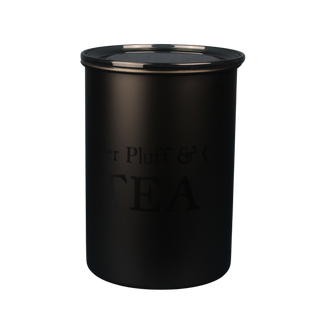 oliver pluff medium size black tea canister 